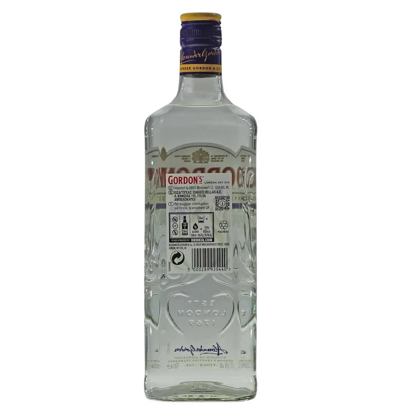 Gordons London Dry Gin 0,7 L 37,5 % vol Gordons London Dry Gin 0,7 L 37,5 % vol